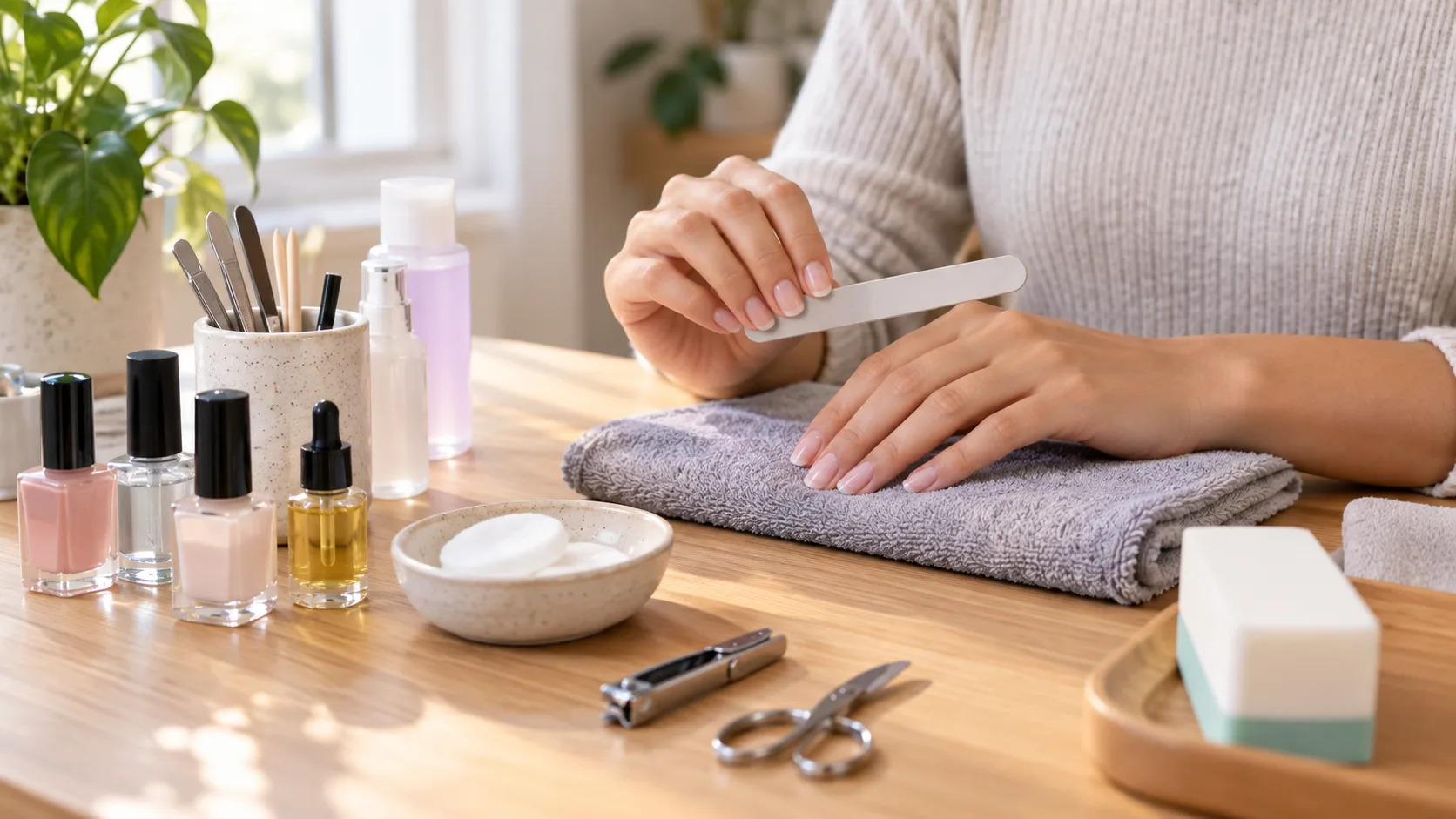 AI-generated editorial illustration representing nail in Beauty & Fitness