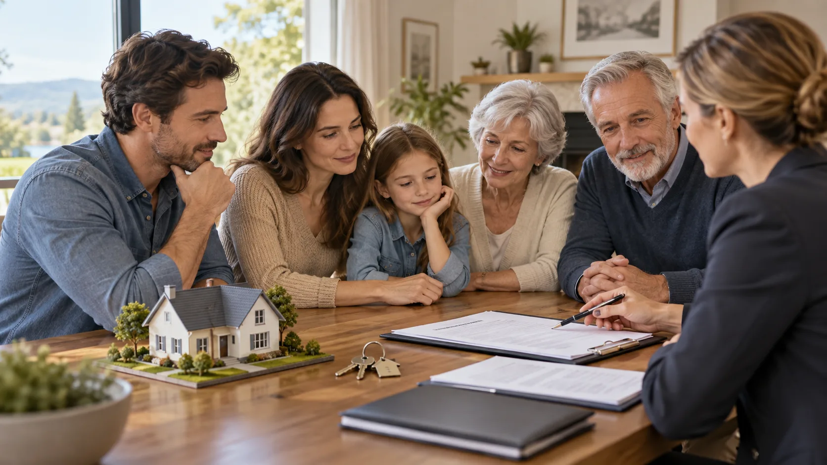 AI-generated editorial illustration about understanding how a home fits into an estate plan without offering individualized legal advice